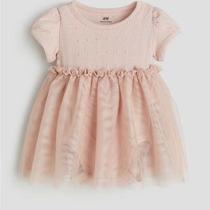 H&M Short Sleeve Baby Girl Tulle Dress